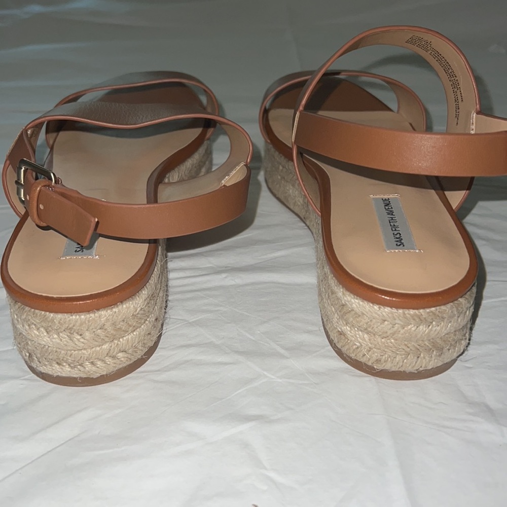 Saks Fifth Avenue Women's Brown Sandals - Picture 2 of 5